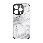 Luxury White marvanyos marvany mintas iPhone 14 Pro tok