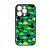 Green Skulls - Halloween iPhone 14 Pro Magsafe tok