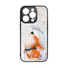 Cuki corgi kutyus - Téli mintás iPhone 14 Pro tok