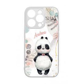 Édes kis Panda - Téli mintás iPhone 14 Pro tok