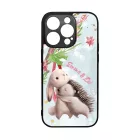 Nyuszi és Süni - Téli mintás iPhone 14 Pro tok
