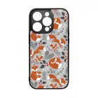 Szépséges téli róka mintás iPhone 14 Pro tok