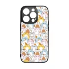 Tündéri Kawaii cica mintás iPhone 14 Pro tok