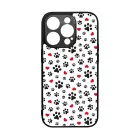 Szívecskés kutya mancs mintás iPhone 14 Pro tok