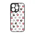 Cuki kávé és kutya mintás iPhone 14 Pro tok