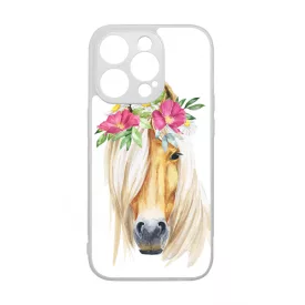 Csodaszép rajzolt lovas iPhone 14 Pro tok