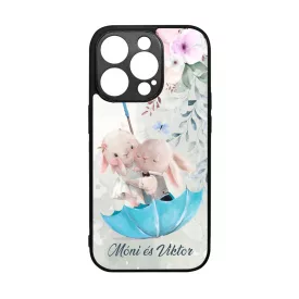 Neves cukisagok kollekcio Esernyos nyuszi szerelem iPhone 14 Pro tok