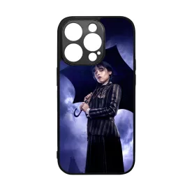 Wednesday és az esernyő iPhone 14 Pro tok