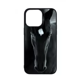 lovas fekete ló iPhone 14 Pro Max tok