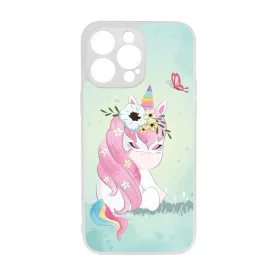 Édes unikornis és a Pillangó unicorn egyszarvú iPhone 14 Pro Max tok