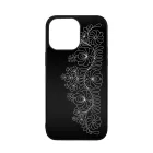 Elegant Matyó - Black magyar mintás hungarian folk iPhone 14 Pro Max Magsafe tok