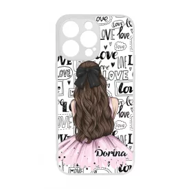 Kérd a Neveddel - LOVE Girl szerelem valentin napi iPhone 14 Pro Max tok