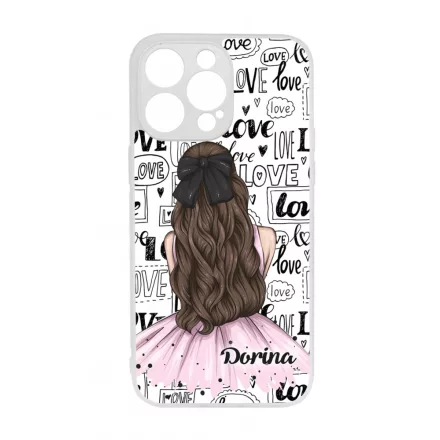 Kérd a Neveddel - LOVE Girl szerelem valentin napi iPhone 14 Pro Max tok