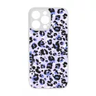 Purple Leopard Wild Beauty Csajos Allat mintas iPhone 14 Pro Max tok