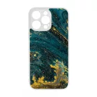 Luxury Blue Aranylo marvany iPhone 14 Pro Max tok