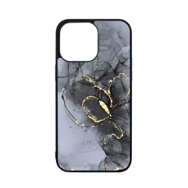 Golden Black marvanyos marvany mintas hatás iPhone 14 Pro Max tok