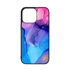 Blue Pink Gradient Ink kek rozsaszin marvanyos iPhone 14 Pro Max Magsafe tok