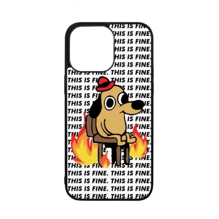 This is fine DOG kutyas meme iPhone 14 Pro Max Magsafe tok