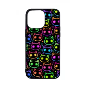 Halloween Macskak - Colored iPhone 14 Pro Max tok