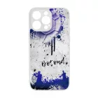 Kerd a neveddel BLUE kezilabda mintas iPhone 14 Pro Max tok