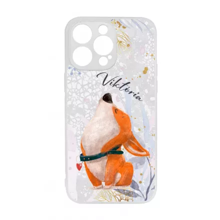 Cuki corgi kutyus - Téli mintás iPhone 14 Pro Max Magsafe tok