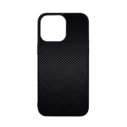 Speaker fekete metál mintás iPhone 14 Pro Max Magsafe tok