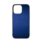 Gyönyörű kék karbon fiber mintás iPhone 14 Pro Max Magsafe tok