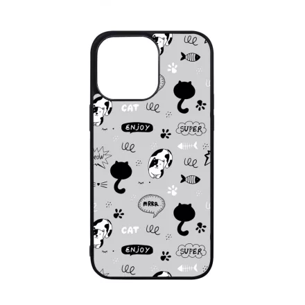 Mrrr Cuki Cica mintás iPhone 14 Pro Max Magsafe tok