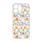 Tündéri Kawaii cica mintás iPhone 14 Pro Max Magsafe tok