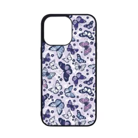 Gyonyoru lila pillangok iPhone 14 Pro Max tok