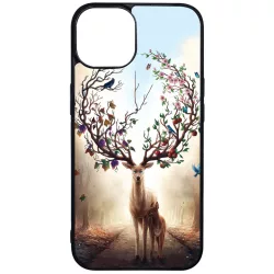 erdő szarvas őz négy évszak iPhone 15 tok