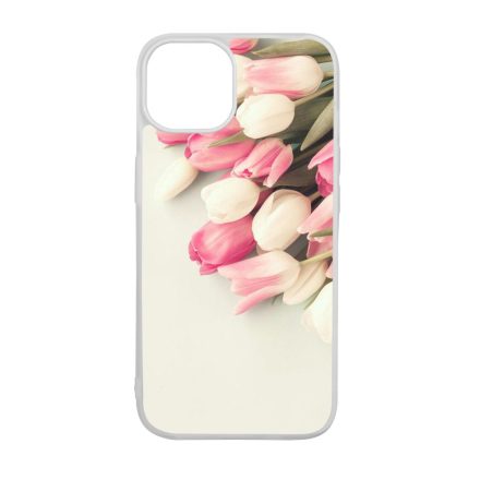 virágos tulipános tavaszi iPhone 15 tok