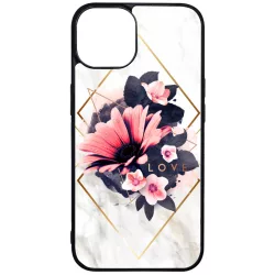 Marble Love marvany mintas viragos iPhone 15 tok