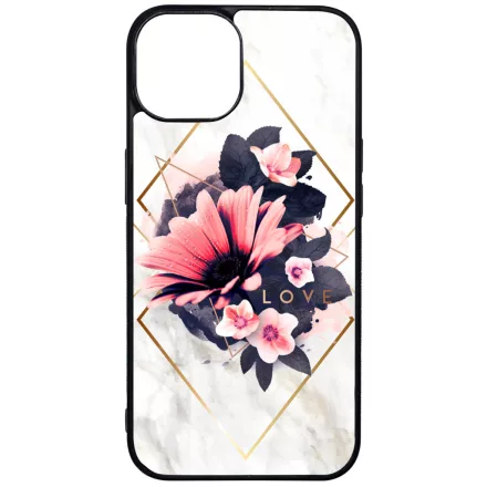 Marble Love marvany mintas viragos iPhone 15 tok