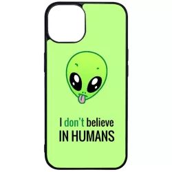 I dont believe in Humans ufo földönkívüli iPhone 15 tok