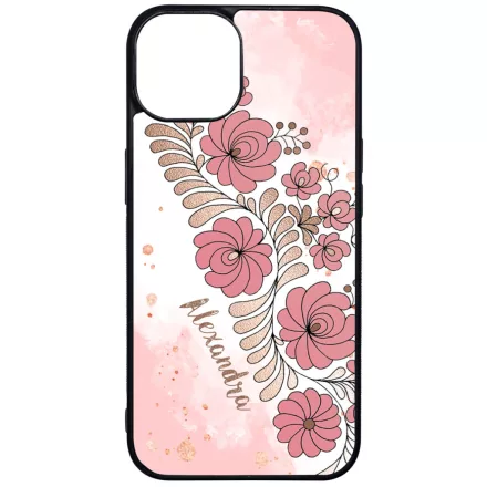 Kérd a neveddel - RoseGold Matyó magyar mintás hungarian folk iPhone 17 MagSafe tok