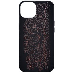 Elegáns Matyó - Rosegold magyar mintás hungarian folk iPhone 15 tok