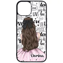 Kérd a Neveddel - LOVE Girl szerelem valentin napi iPhone 15 tok