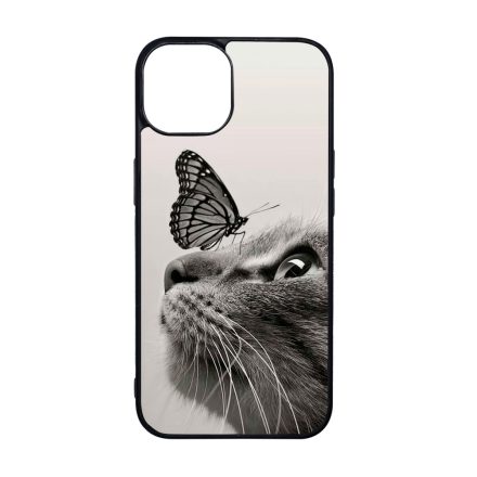Cica és Pillangó - macskás iPhone 15 tok