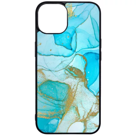 Ocean Blue Gold marvanyos marvany mintas iPhone 16 MagSafe tok