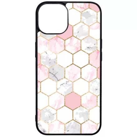 Geometric Rose Gold marvanyos marvany mintas iPhone 16 MagSafe tok