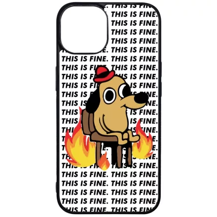 This is fine DOG kutyas meme iPhone 16 MagSafe tok