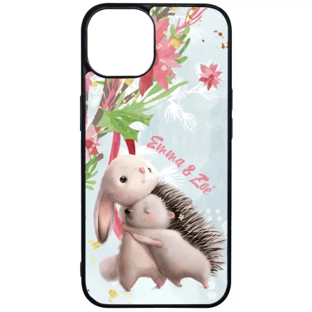 Nyuszi és Süni - Téli mintás iPhone 16 MagSafe tok