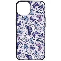 Gyonyoru lila pillangok iPhone 15 tok