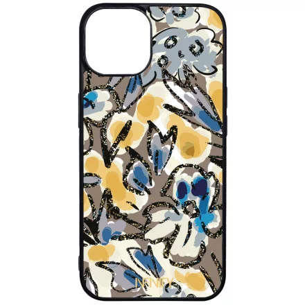 Művészi kék virágzás iPhone 17 MagSafe tok