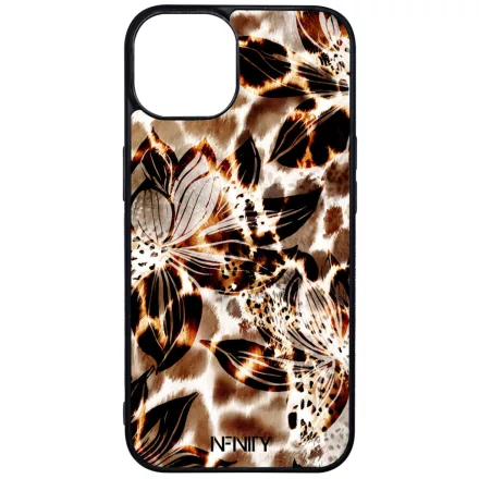 Különleges aranyló virágos zsiráf iPhone 17 MagSafe tok