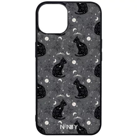 Mágikus fekete macska iPhone 17 MagSafe tok