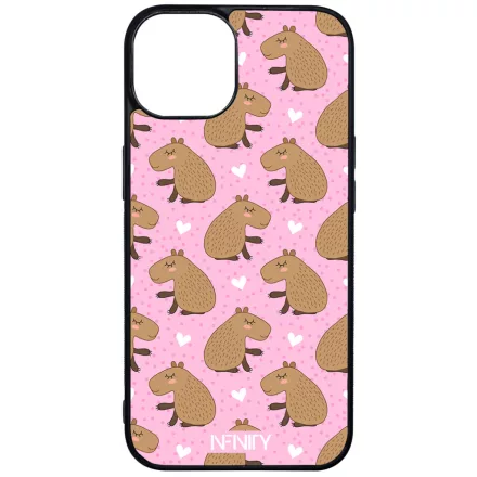 Rajzolt szívecskés capybara iPhone 17 MagSafe tok
