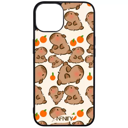 Cuki capybara és narancs iPhone 16 MagSafe tok