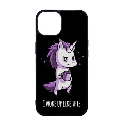 Unikornis - morcos reggel unicorn egyszarvú iPhone 15 Plus tok